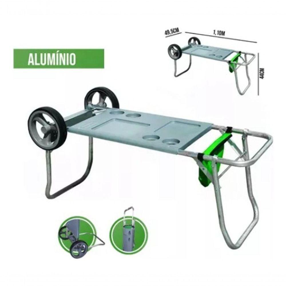 Carrinho Mesa Multiuso Praia C-porta Copos Car0649 Botafogo - 2