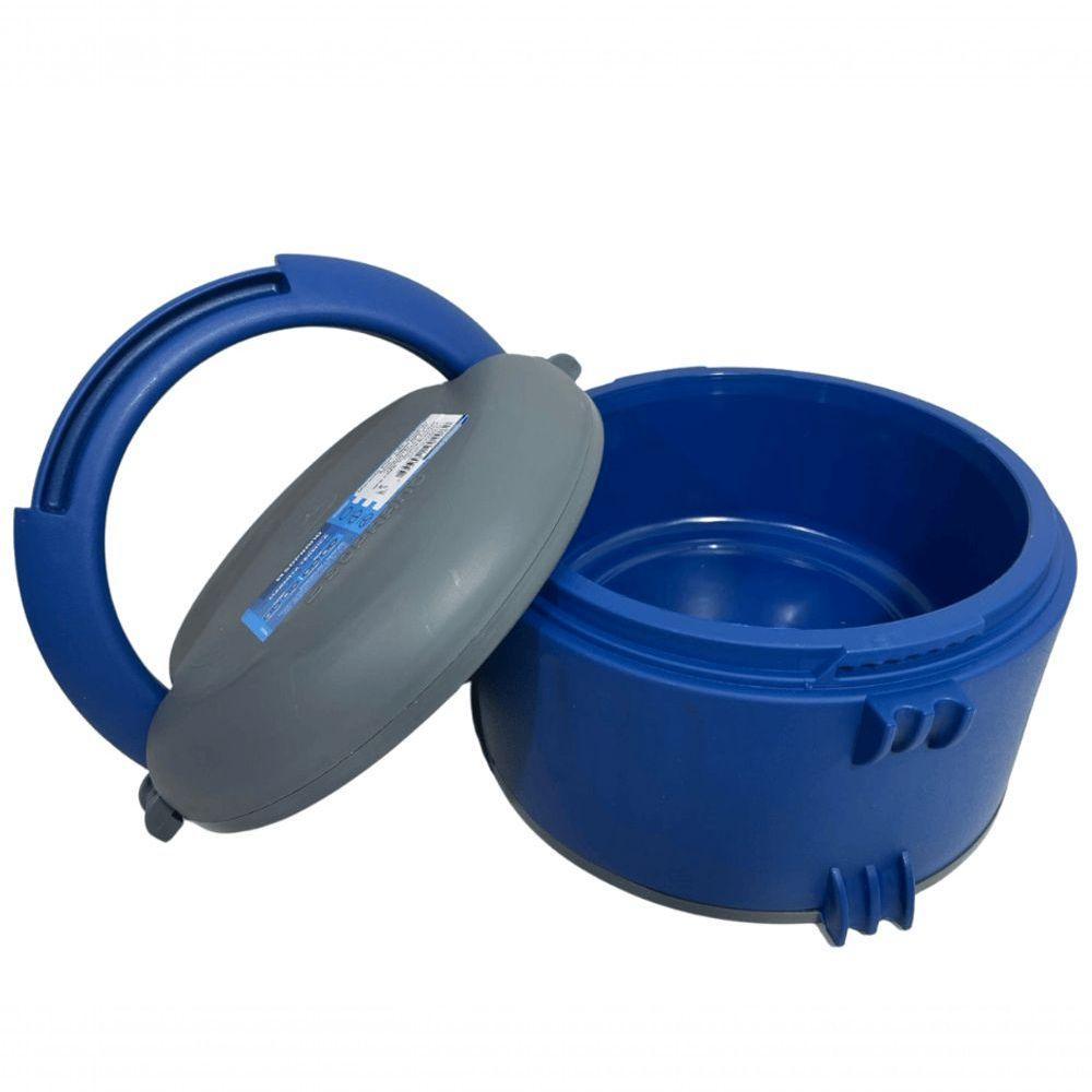 Marmita Termica Plus 1,5l Sem Divisória C- Alça Azul Soprano - 1