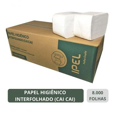 Papel Higiênico Interfolhado Cai Cai Folha Dupla 8000 Uni