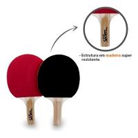 Kit De Tênis De Mesa Com Raquetes Rede Bolinhas Bel Sports - 6