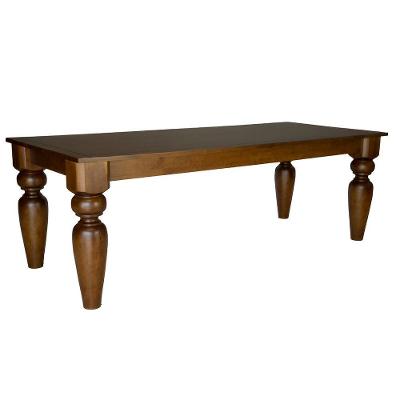 Mesa De Jantar Colonial Torneada Roma 240x100 - Imbuia Glazer