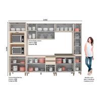 Cozinha Completa 7 Peças Connect 2 Aéreos 2 Balcões 2 Paneleiros 1 Complemento C5p90 Off White - 3