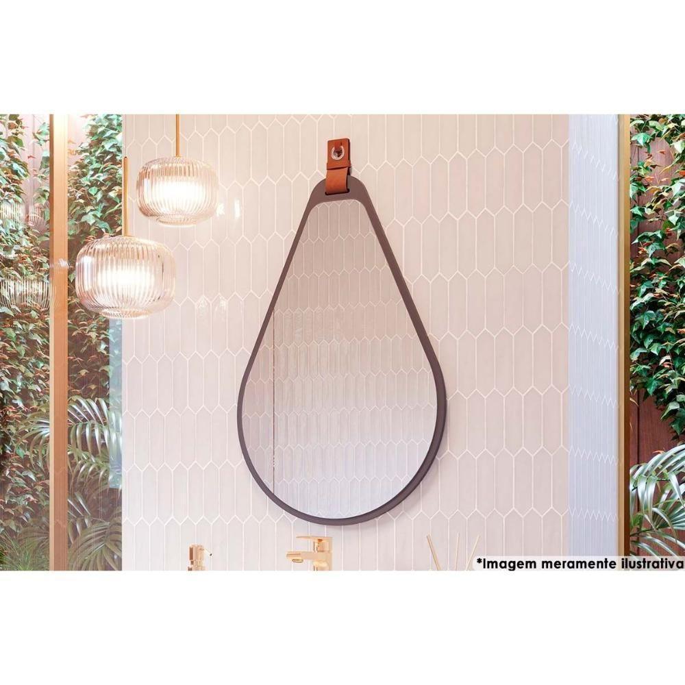 Espelho De Sala Gota 50x76cm Titanium - Mgm - 1