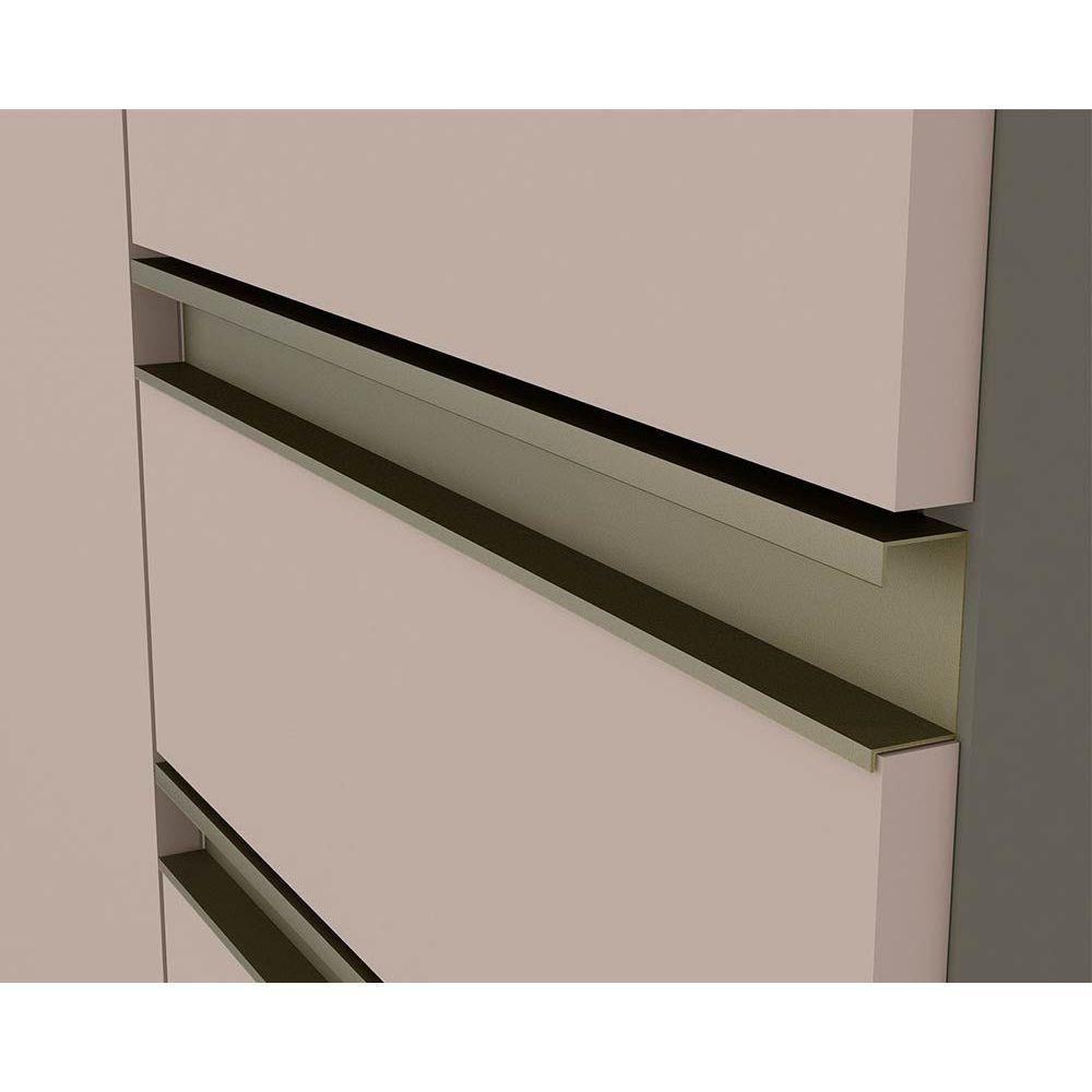 Cozinha Modulada Connect 7 Peças 2 Aéreos + 2 Balcões+ 2 Paneleiros + 1 Complemento C5p89 Off White2 Aéreos + 1 Balcão + 1 Complemento - 10