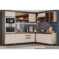 Cozinha Modulada Connect 13 Peças 4aéreos+4balcões+ 1 Paneleiro +4complementos C6p05 Duna Cristal2 Aéreos + 1 Balcão + 1 Complemento - 1
