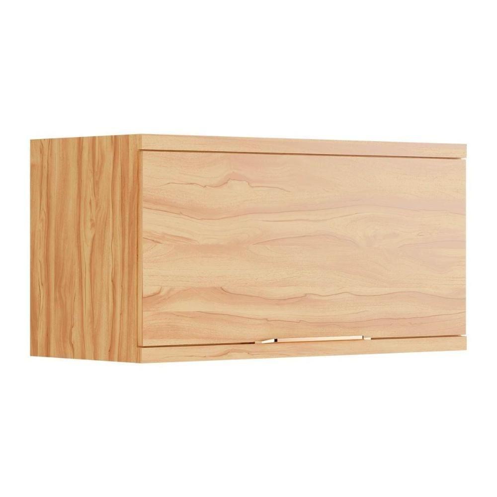 Armário Aéreo P/ Cozinha Sauvignon Geladeira C/1 Porta Basculante 80cm Amendoa - Ronipa - 1