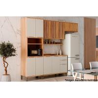 Armário Aéreo Cozinha Modulado Sauvignon Geladeira Com 1 Porta Basculante 80cm Amendoa - Ronipa - 6