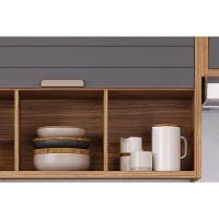 Cozinha Modulada Completa Eloise 4 Peças 2 Aéreos + 1 Balcão + 1 Torre Quente C4p181 Freijó Titanium - 7