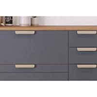 Cozinha Completa Eloise 4 Peças (2aéreos+1balcão+1torrequente) C4p181 Freijo-titanium - Mgm - 6