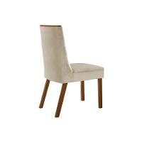 Cadeira Sala De Jantar Dakota Kit 2 Un Mdf Imbuia Veludo Marrom Rufato - 3