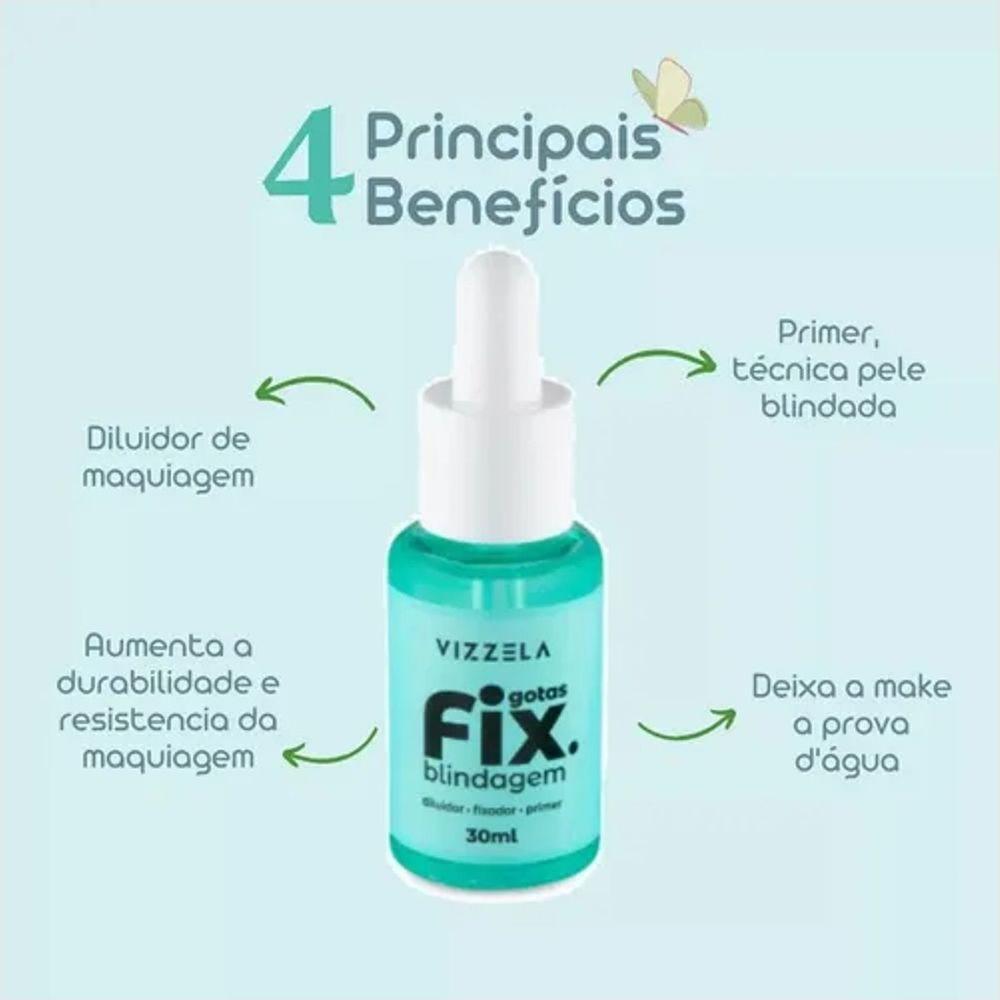 Vizzela Blindagem Gotas Fix 30ml - 10