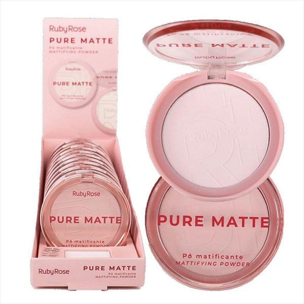 Ruby Rose Pó Compacto Matificante Radiant Kiss Hbm402 6,5g - 7