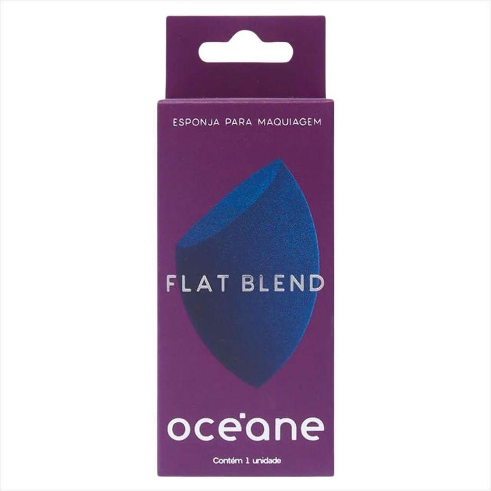 Oceane Flat Blend Esponja Maquiagem Azul - 2