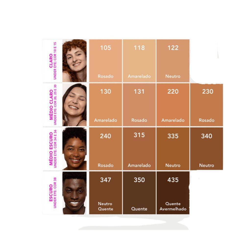 Ruby Kisses Base Fluida Skin Tint Efeito Natural 30ml Cor:105 - 2