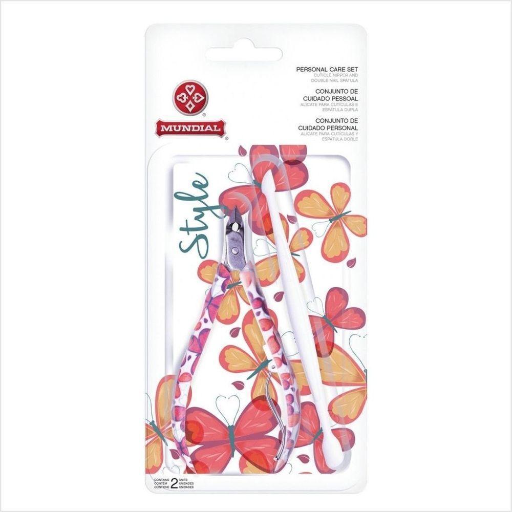 Mundial Cj 758 Alicate De Cuticulas E Espatula Dupla - 6