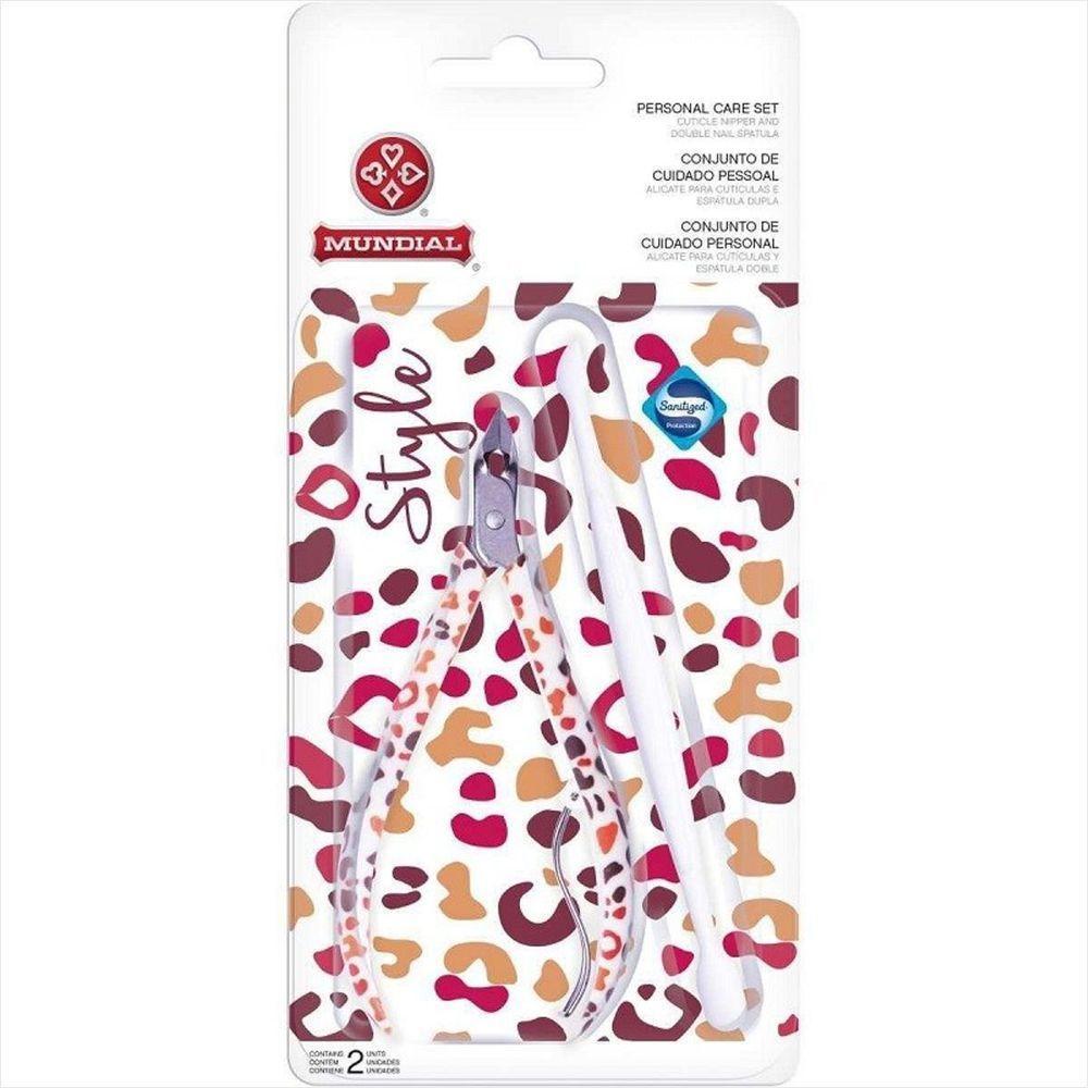 Mundial Cj 758 Alicate De Cuticulas E Espatula Dupla - 7