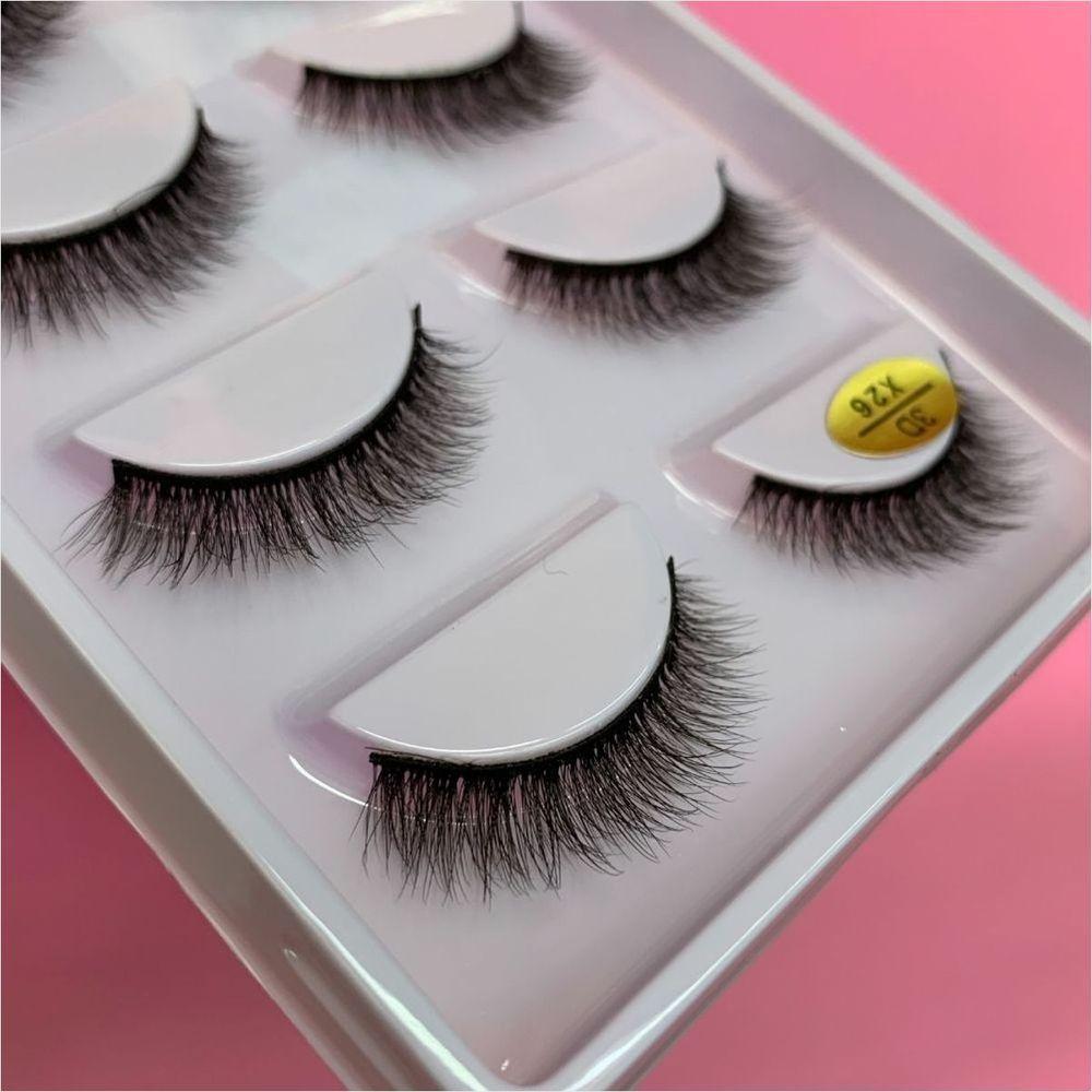 Cílios 3d Com 5 Pares Tipo:x26| - 4