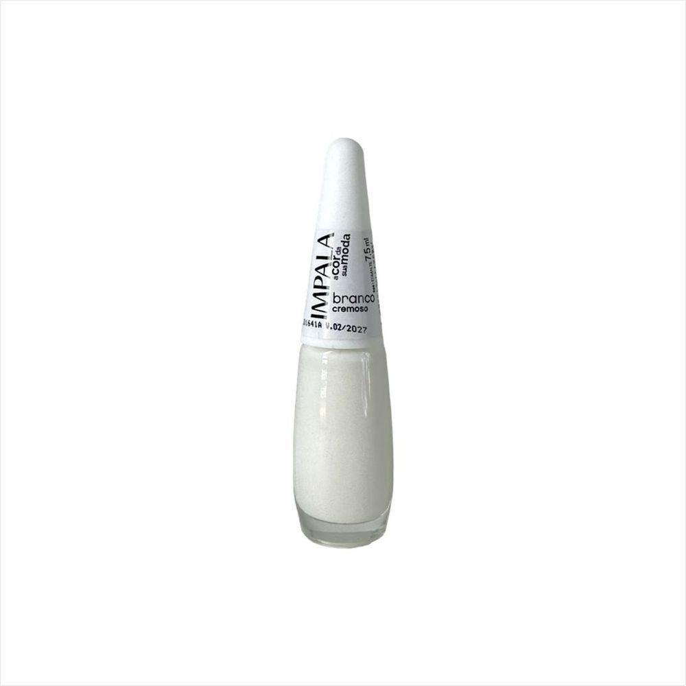 Impala Esmalte A Cor Da Moda Cremoso Branco 7,5ml - 3
