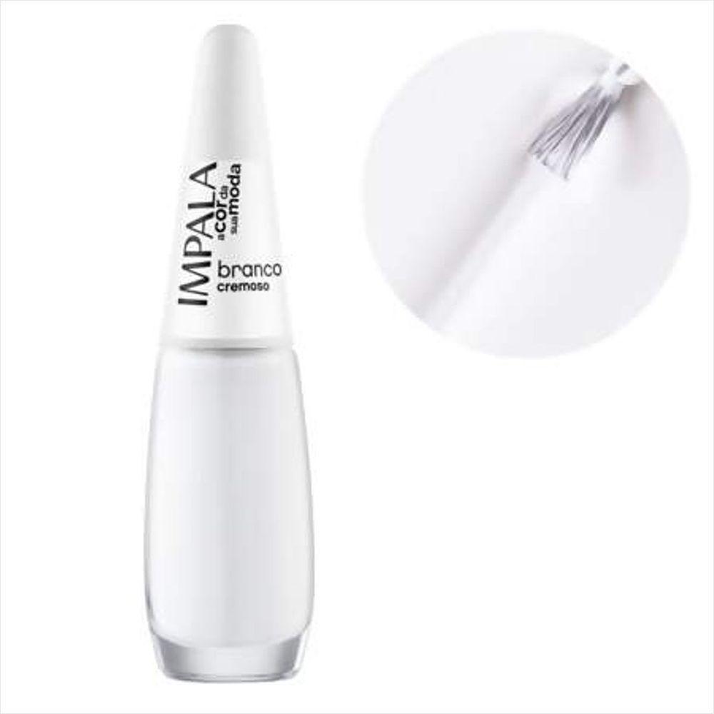 Impala Esmalte A Cor Da Moda Cremoso Branco 7,5ml - 5