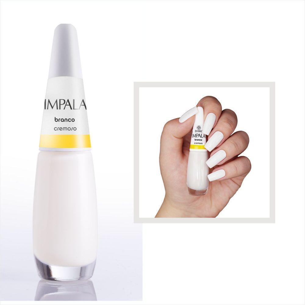Impala Esmalte A Cor Da Moda Cremoso Branco 7,5ml - 6