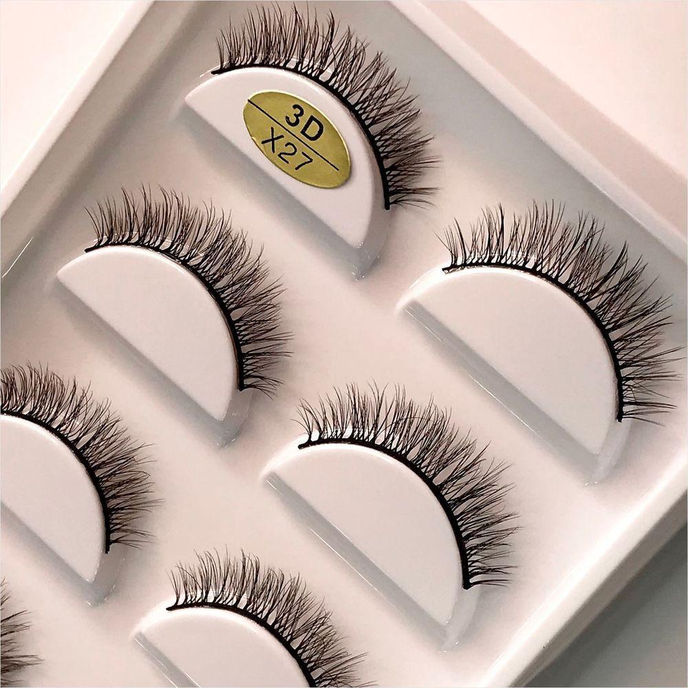 Cílios 3d Com 5 Pares Tipo:x27| - 6