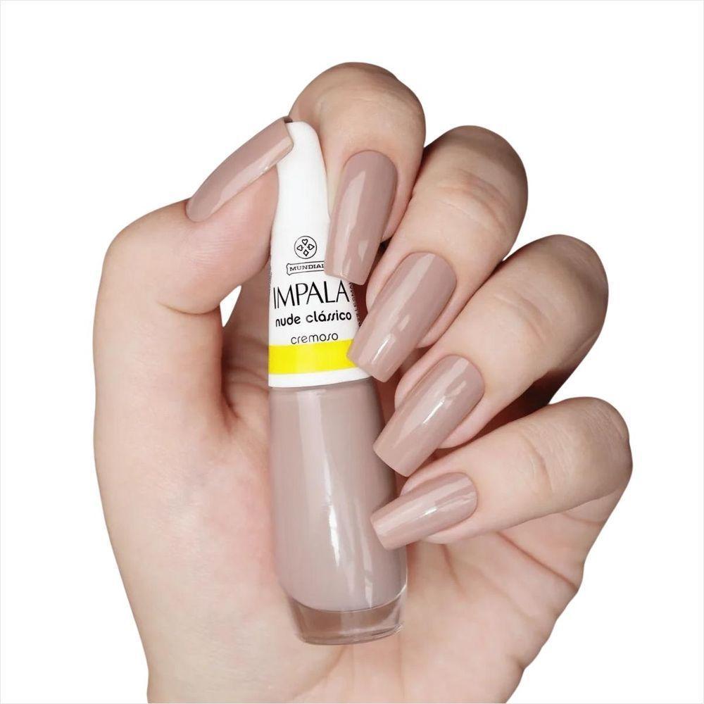 Impala Esmalte A Cor Da Moda Cremoso Nude Clássico 7,5ml - 2