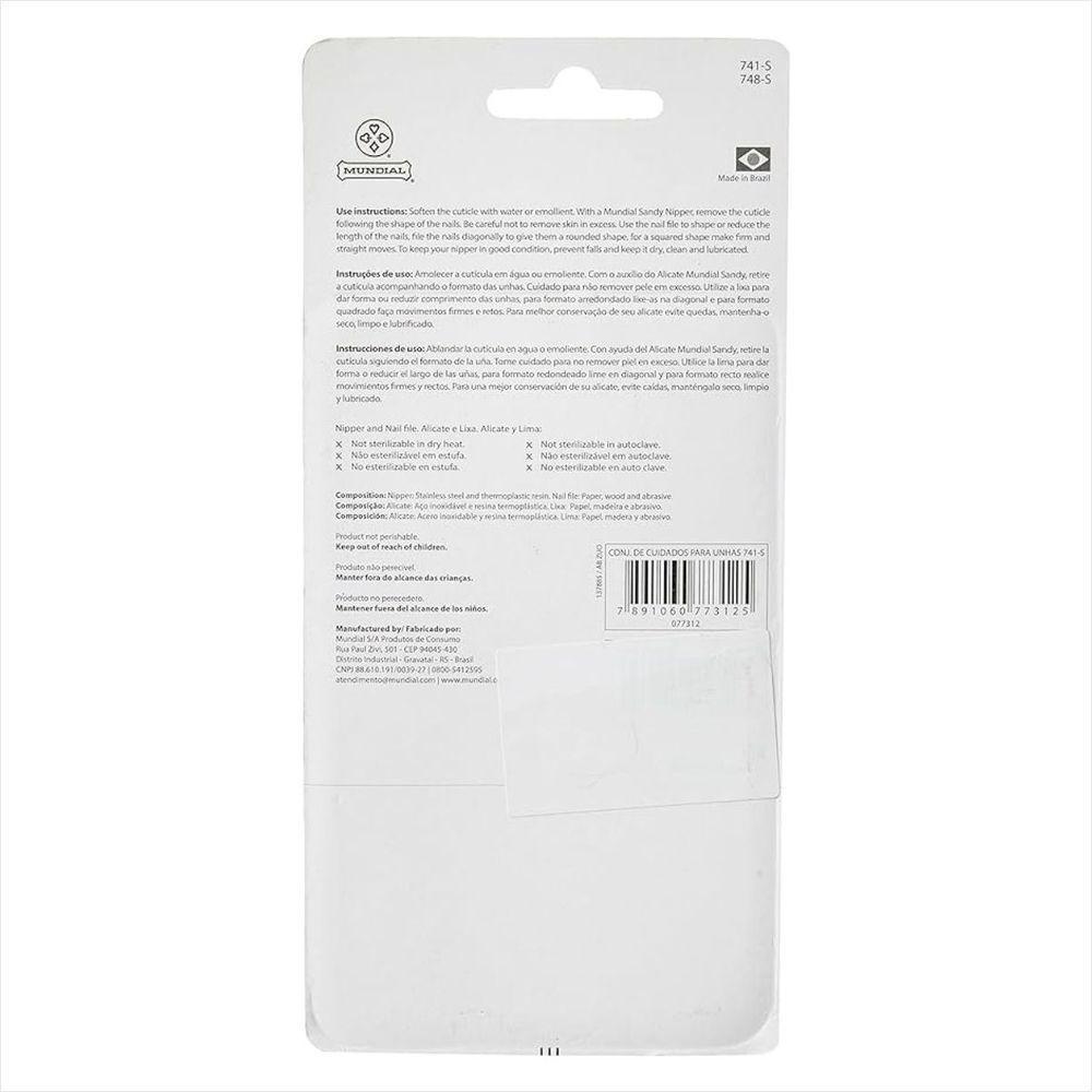 Mundial Cj Sandi 741-s Alicate De Cuticulas E Lixa - 2