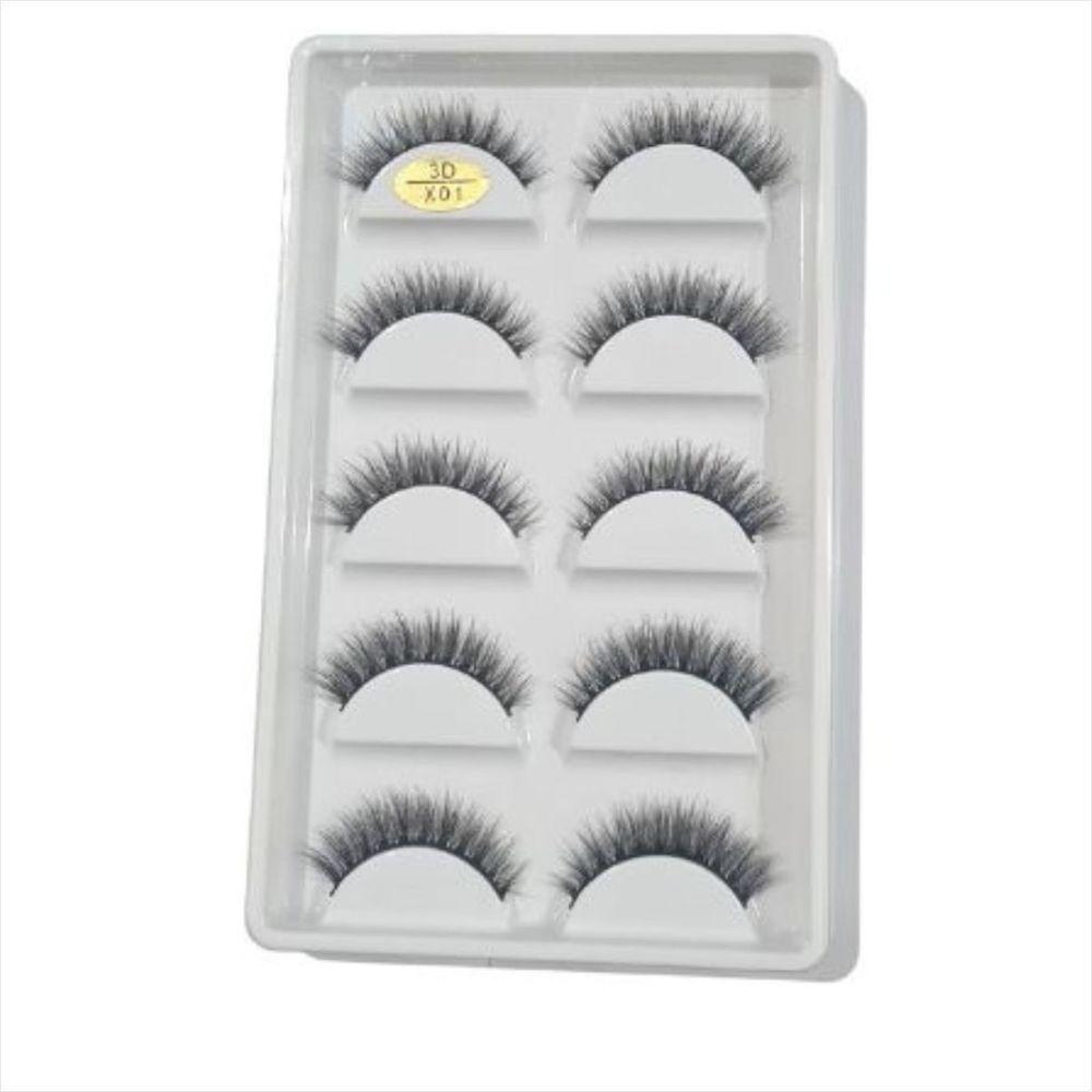 Cílios 3d Com 5 Pares Tipo:x01| - 1