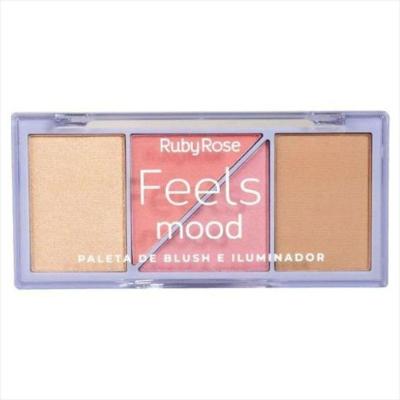 Ruby Rose Hb7529 Paleta De Blush E Iluminador Feels Mood 10,3g