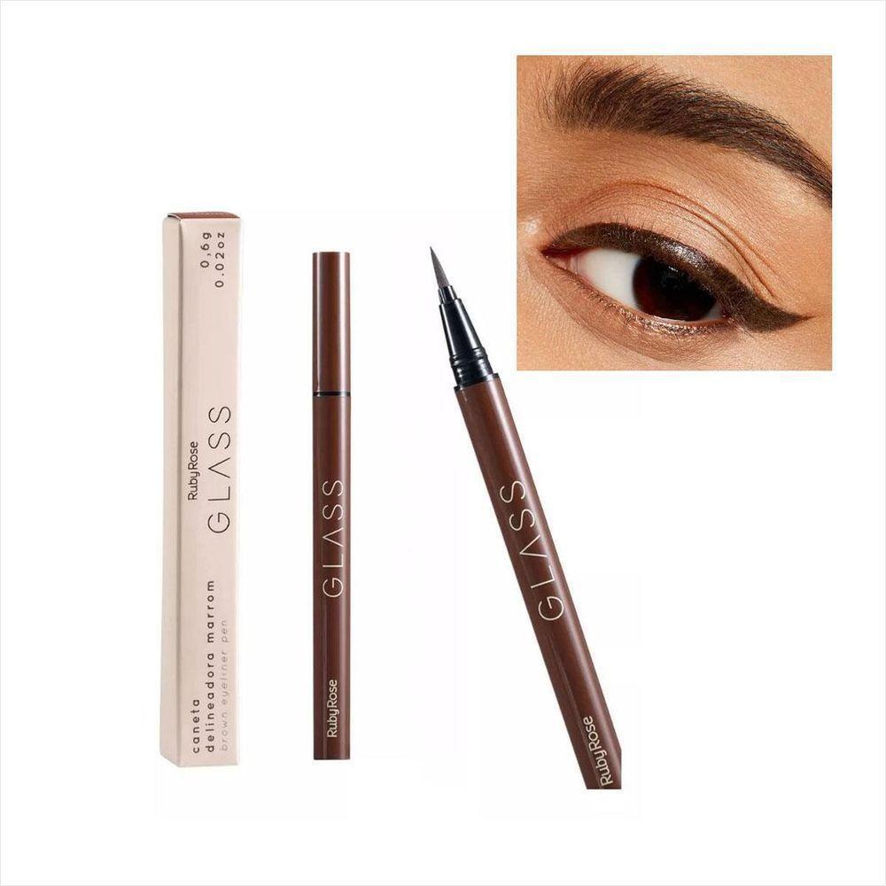 Ruby Rose Caneta Delineadora Marrom Dark Brown Glass Hb5272 0,6g - 5