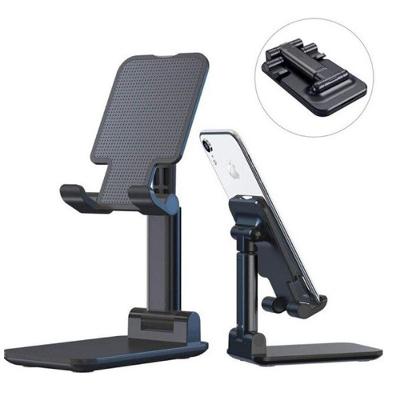Suporte Retrátil Ajustável Para Celular Tablet Ipad Preto