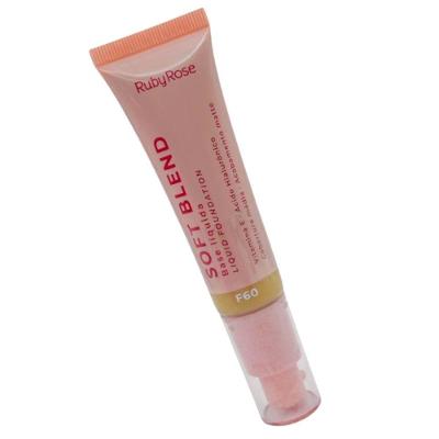 Ruby Rose Base Líquida Soft Blend 30ml Cor: F60