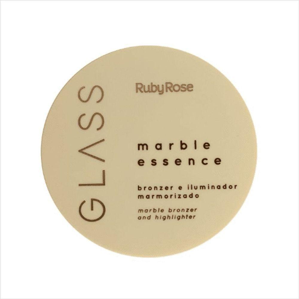 Ruby Rose Blonzer E Iluminador Marmorizado Glass Hbf16052 14,7g - 2