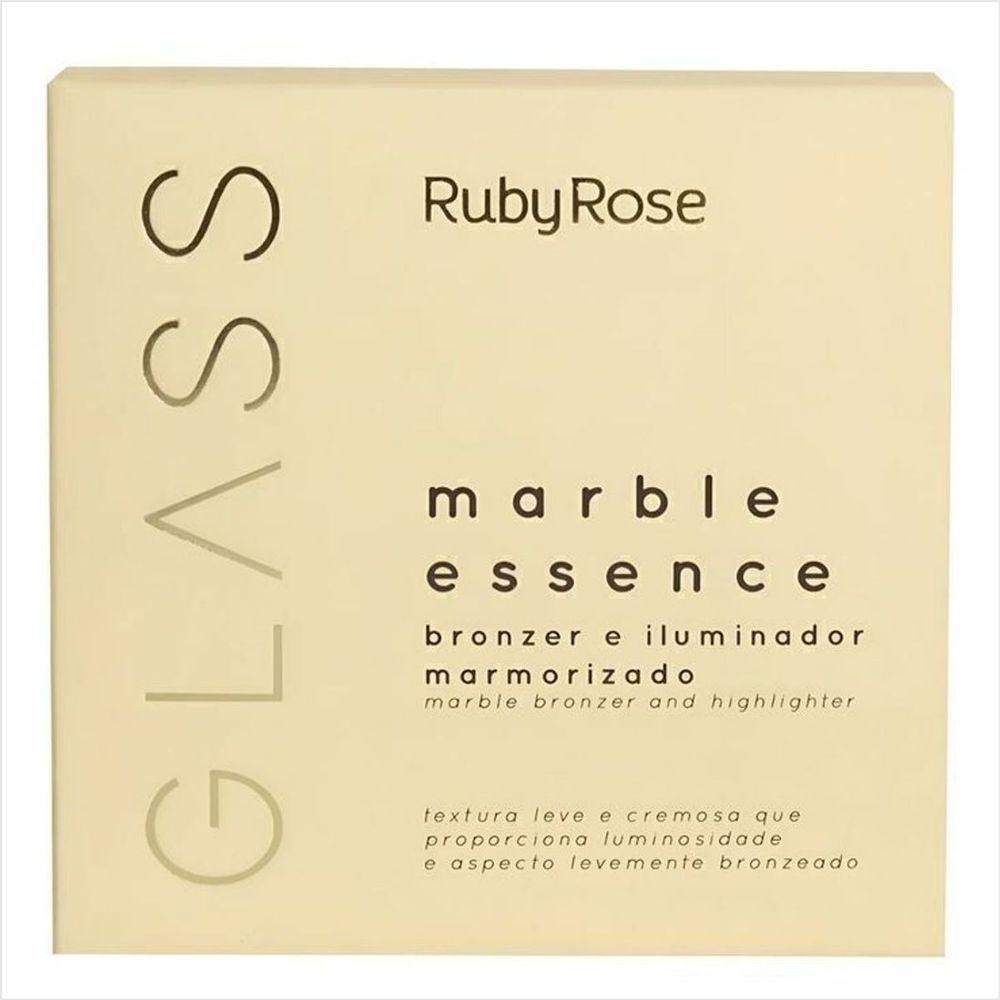 Ruby Rose Blonzer E Iluminador Marmorizado Glass Hbf16052 14,7g - 4