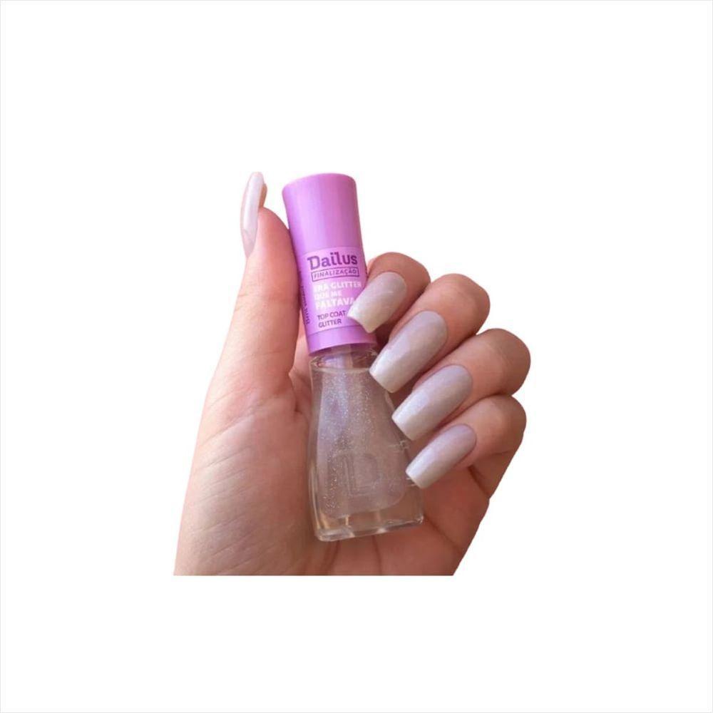 Dailus Esmalte Top Coat Era Glitter Que Me Faltava 8ml - 4
