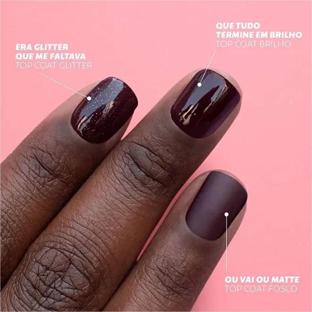 Dailus Esmalte Top Coat Era Glitter Que Me Faltava 8ml - 5