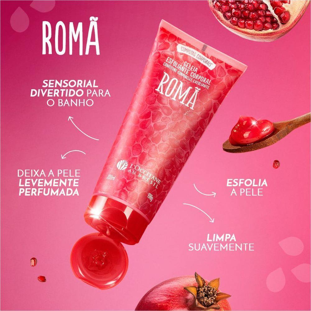 L'occitane Au Brésil Geleia De Banho Esfoliante Romã 200ml - 3