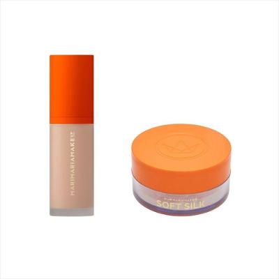 Kit Marimaria Base Matte Velvetskin Bege Médio+pó Sugar Coat