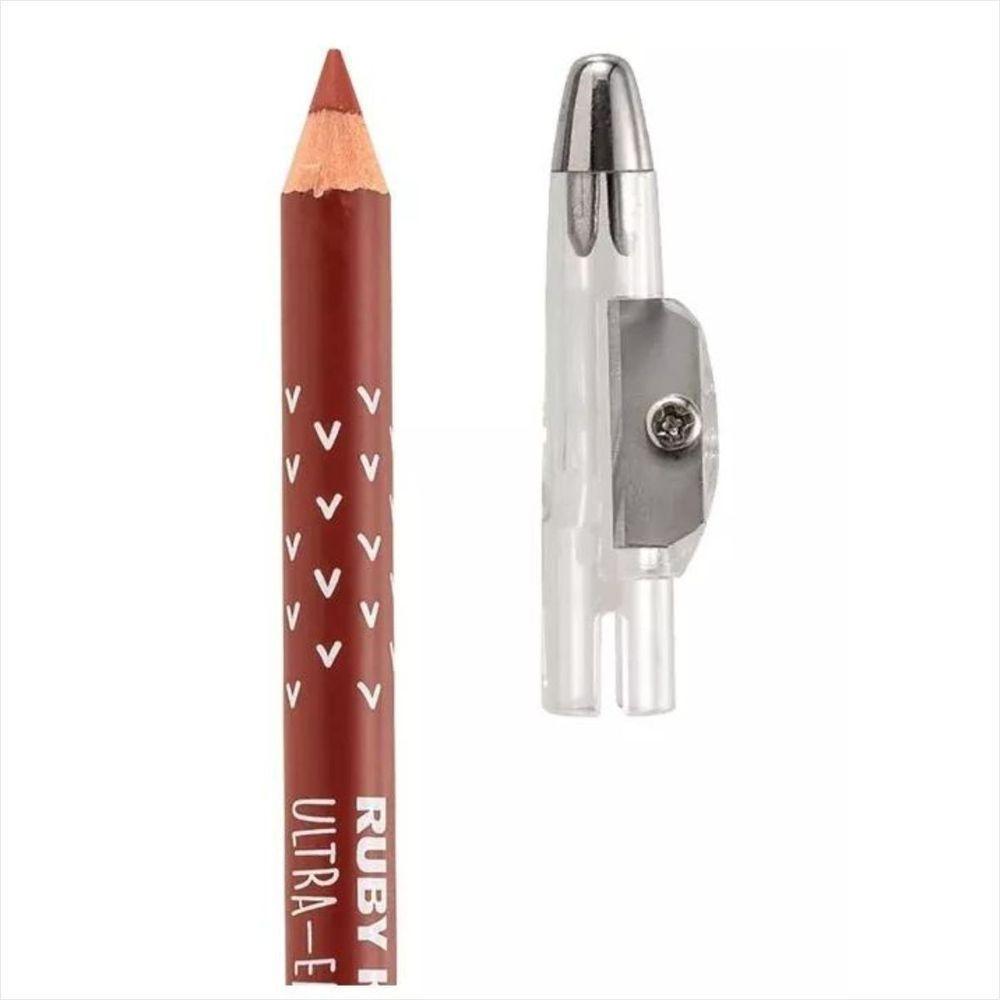 Kit Lápis De Boca Ruby Kisses Liner Red+pale Nude+marsala - 6