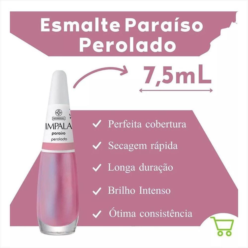 Impala Esmalte A Cor Da Moda Perolado Paraiso 7,5ml - 2