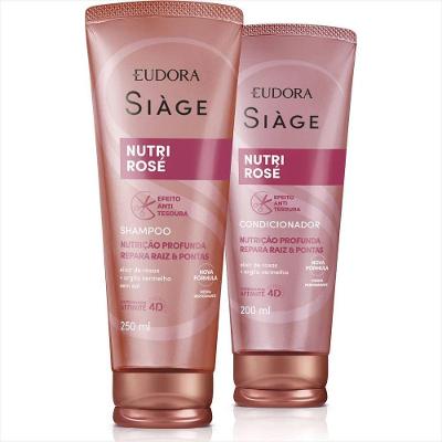 Kit Eudora Siage Nutri Rosé Shampoo + Condicionador