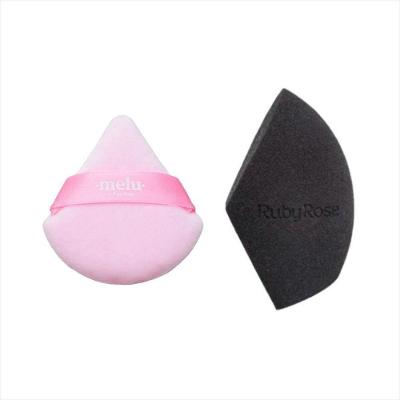 Kit Ruby Rose Esponja De Maquiagem Fluffy Puff+esponja Midnigt