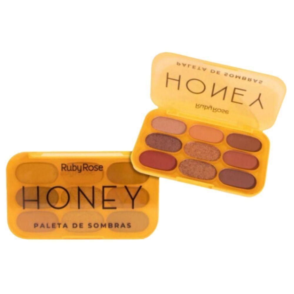 Kit Ruby Rose Paleta De Sombras Honey+máscara Cílios Tropico - 2