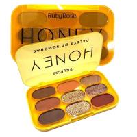 Kit Ruby Rose Paleta De Sombras Honey+máscara Cílios Tropico - 3