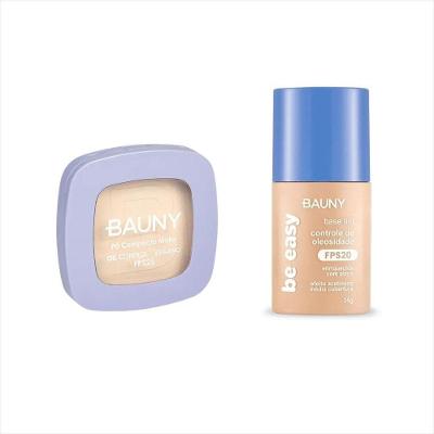 Kit Bauny Pó Compacto Fps25 10g 010 + Base Be Easy Tint 010