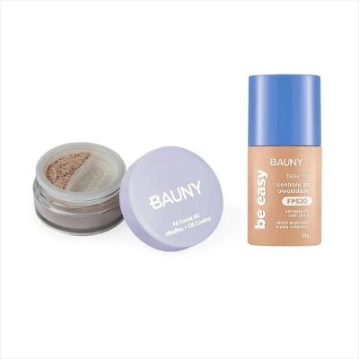 Kit Bauny Pó Solto Facial 9g-15g 030 + Base Be Easy Tint 030