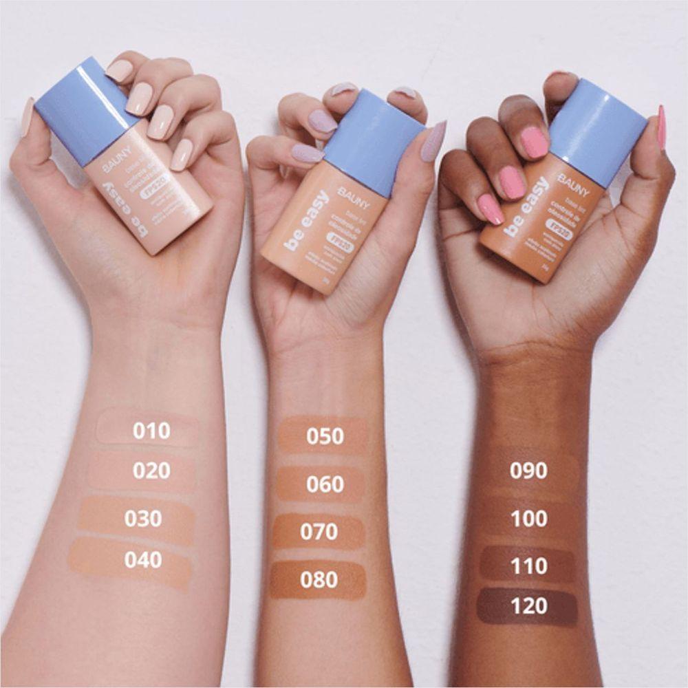 Kit Bauny Pó Compacto Fps25 10g 040 + Base Be Easy Tint 040 - 6