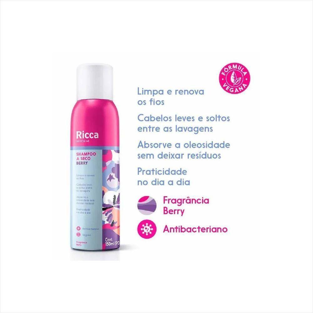 Ricca Shampoo A Seco Berry 150ml - 5