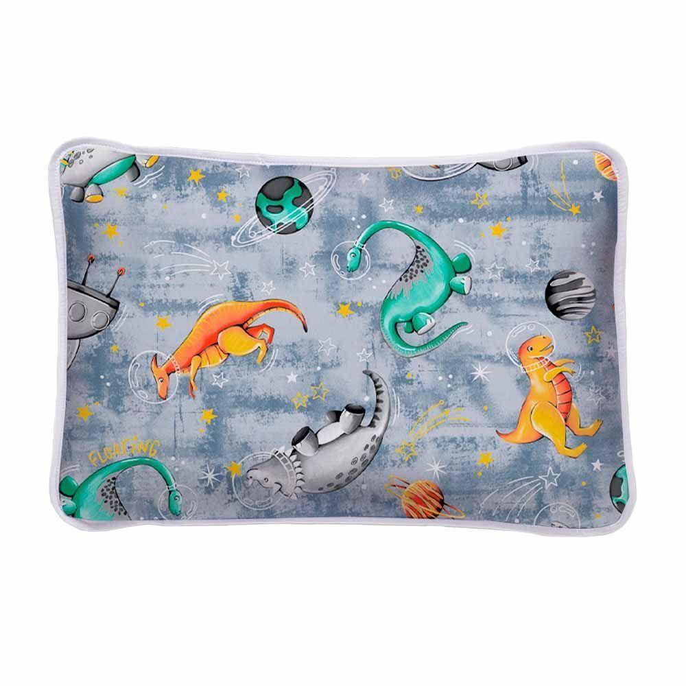 Kit Edredom Alegria Dupla Face Solteiro 2 Peças Malha Estampada 100% Algodão - Dino Space - 3