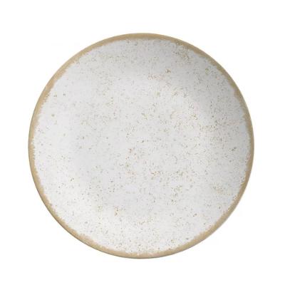 Prato Raso Coup Cor Bege Organic Cerâmica 29cm Alleanza